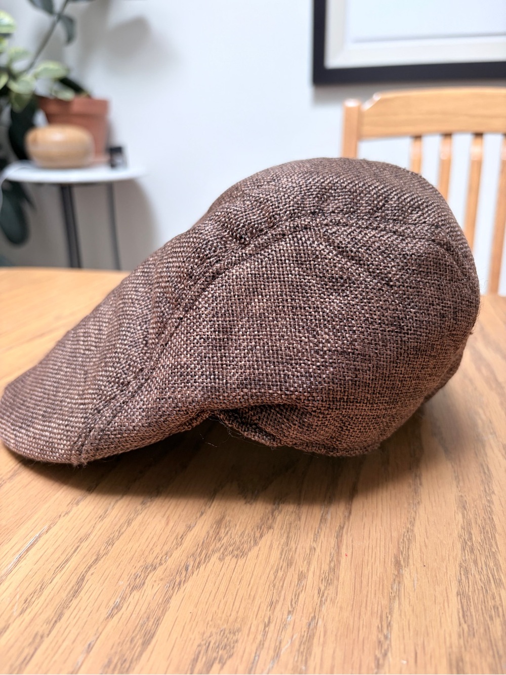 Newsboy Cap Brown in Mesh - Costume - Sherlock Holmes - Vintage Style - Picture 3 of 5